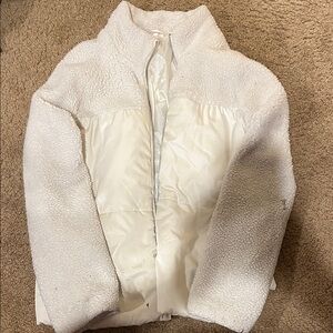 Maurices Women's White Teddy Jacket